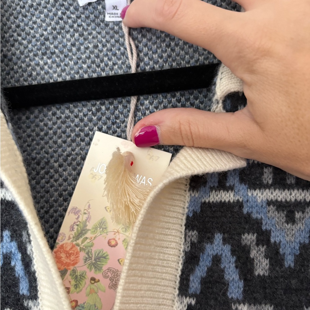 NWT Johnny Was Fair Isle Embroidered Sweater - Picture 7 of 11